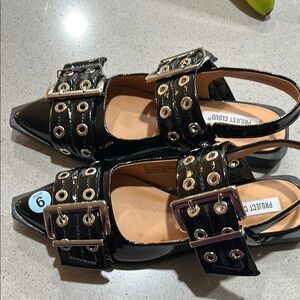 Black Buckle Women's Shoes